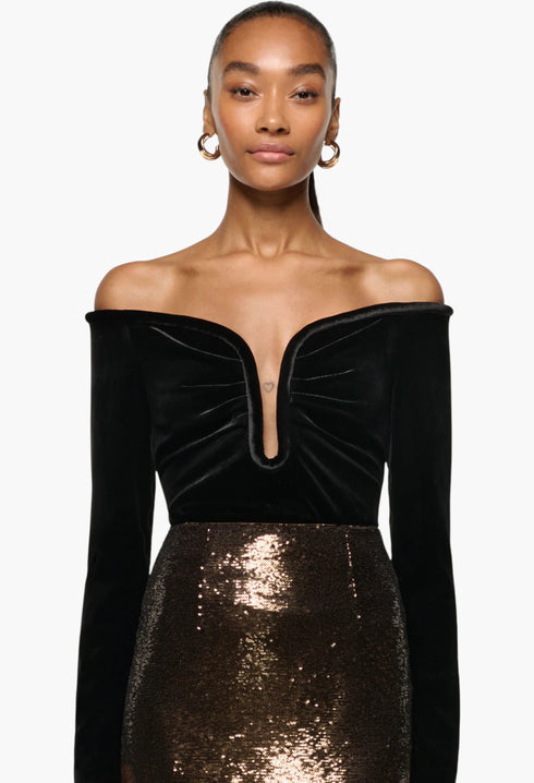 Sequin Column Skirt